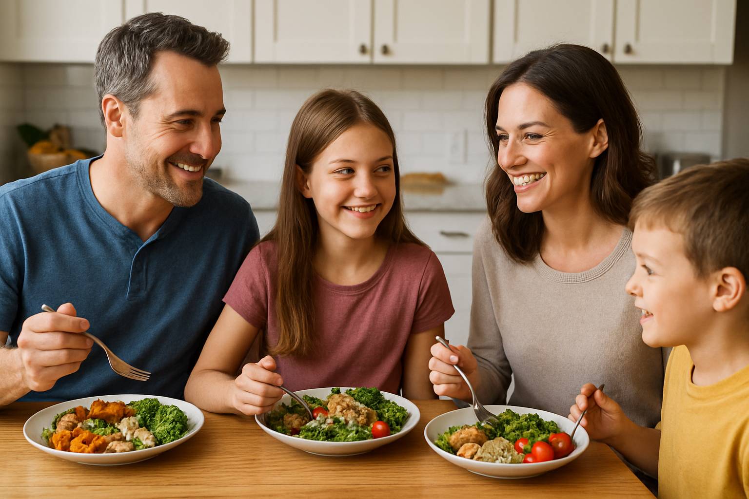Menus hebdomadaires pour une famille active et en bonne santé