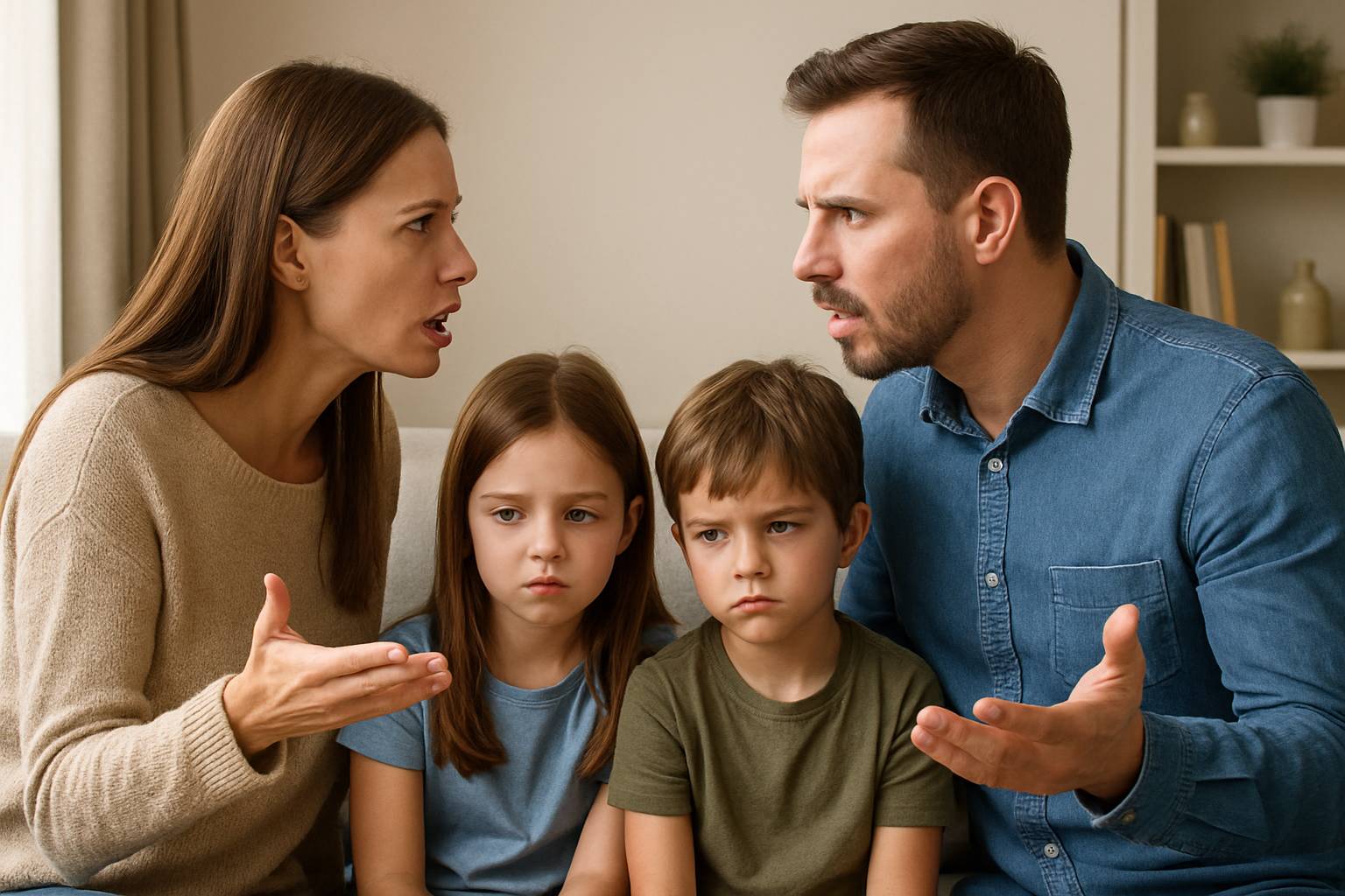 Dispute de couple devant les enfants : comment gérer
